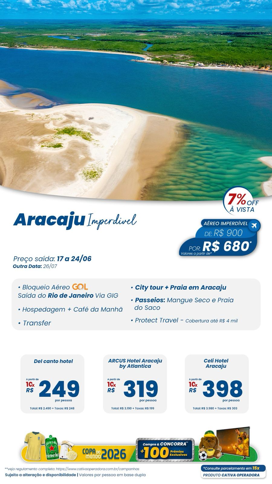 Aracaju — praias e passeios
