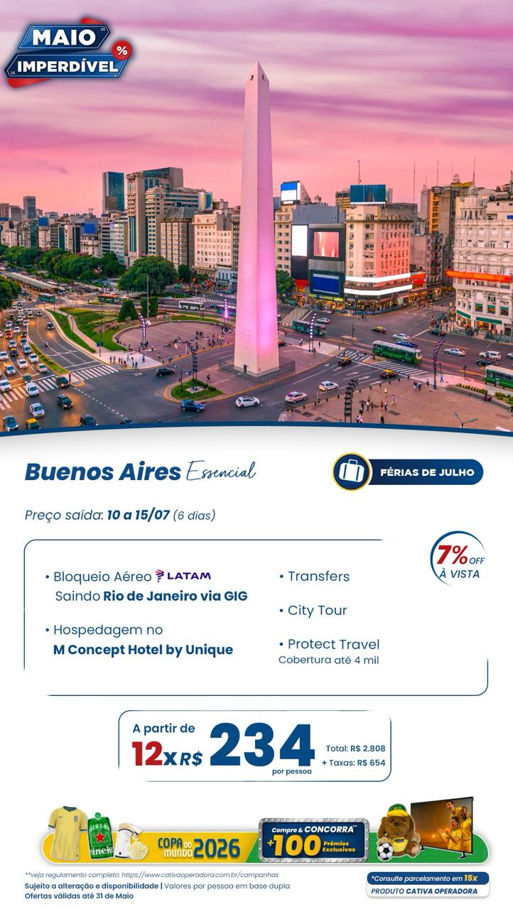 Buenos Aires Essencial: city tour e hospedagem central