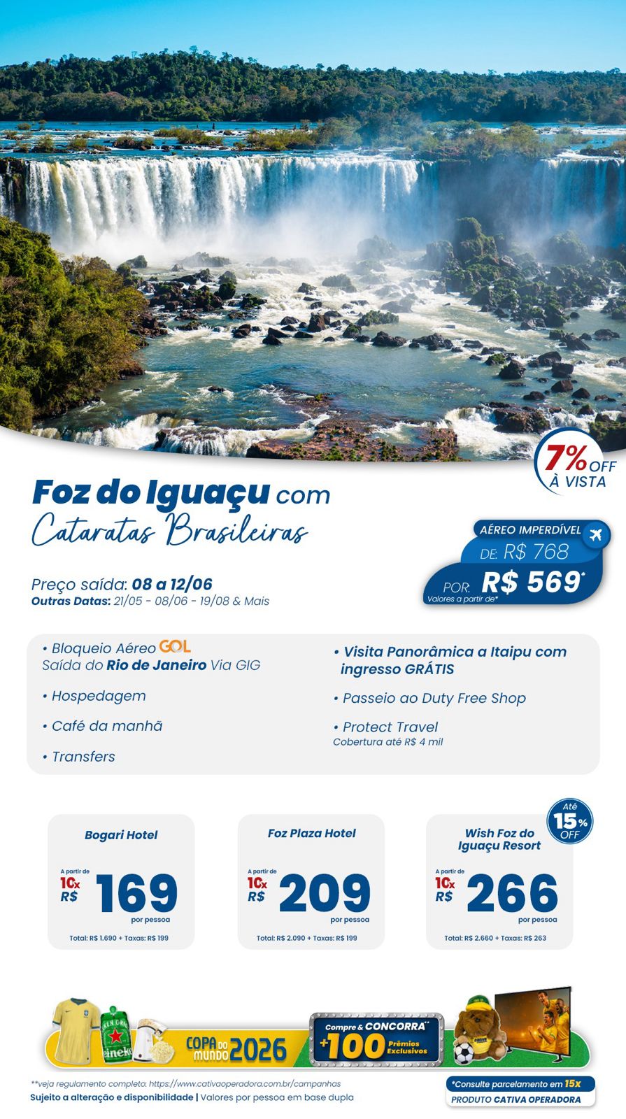 Foz do Iguaçu — Cataratas Brasileiras e Itaipu